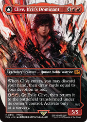 Clive, Ifrit's Dominant // Ifrit, Warden of Inferno (Borderless) (0318) [FINAL FANTASY] Magic: The Gathering