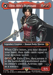 Clive, Ifrit's Dominant // Ifrit, Warden of Inferno (Borderless) (0385) [FINAL FANTASY] Magic: The Gathering