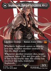 Sephiroth, Fabled SOLDIER // Sephiroth, One-Winged Angel (Borderless) (0382) [FINAL FANTASY] Magic: The Gathering