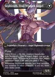 Sephiroth, Fabled SOLDIER // Sephiroth, One-Winged Angel (Borderless) (Surge Foil) [FINAL FANTASY] Magic: The Gathering