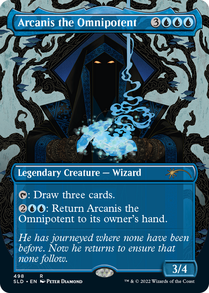 Arcanis the Omnipotent (Borderless) [Secret Lair Drop Series] Magic: The Gathering