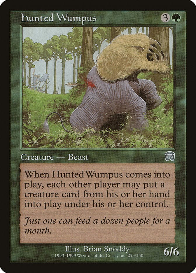 Hunted Wumpus [Mercadian Masques] Magic: The Gathering