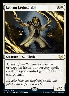 Leonin Lightscribe [Strixhaven: School of Mages] Magic: The Gathering