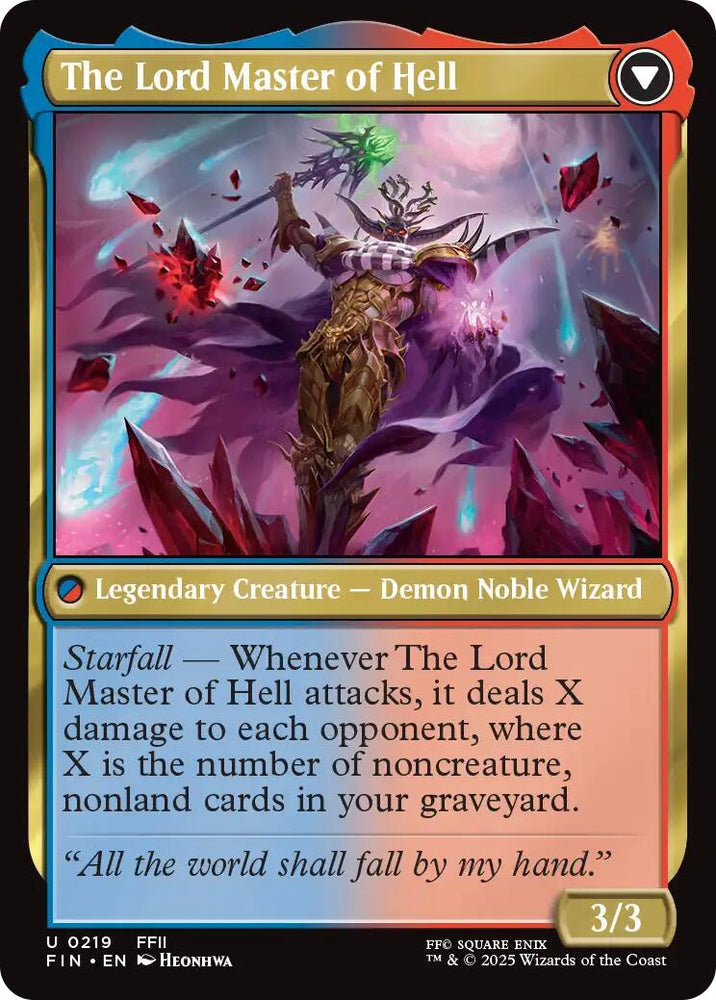 The Emperor of Palamecia // The Lord Master of Hell [FINAL FANTASY] Magic: The Gathering