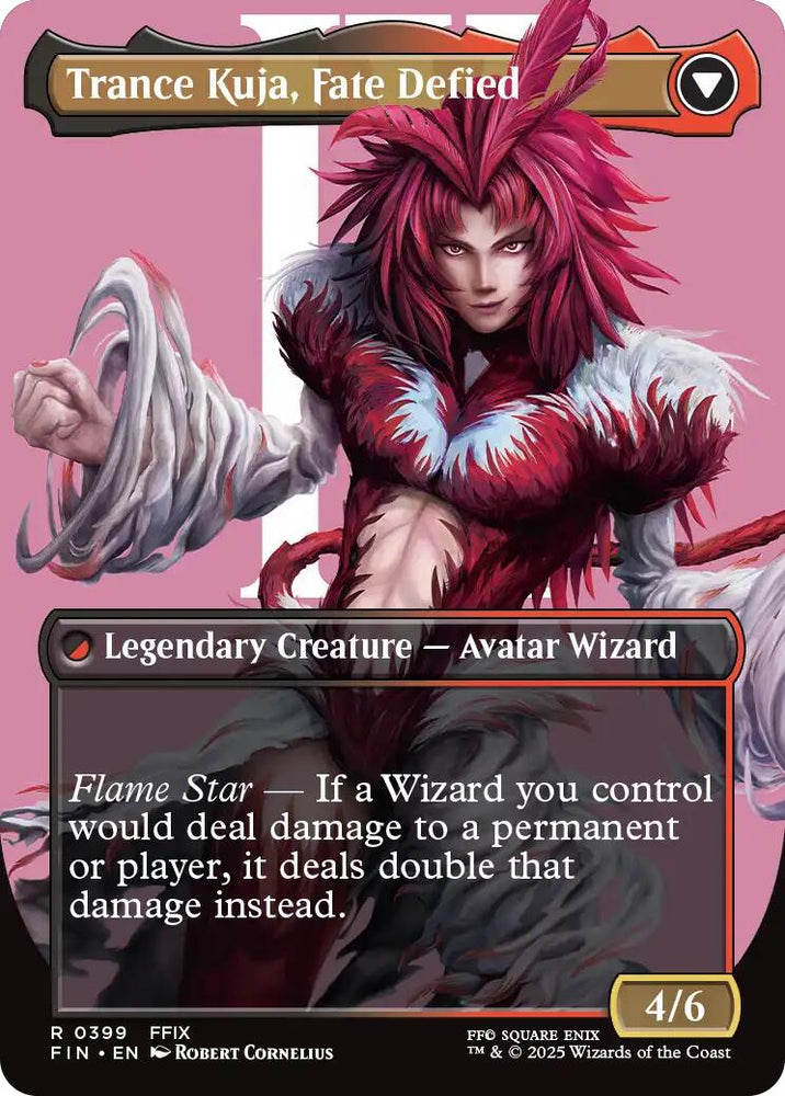 Kuja, Genome Sorcerer // Trance Kuja, Fate Defied (Borderless) [FINAL FANTASY] Magic: The Gathering