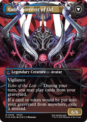Emet-Selch, Unsundered // Hades, Sorcerer of Eld (Borderless) (Surge Foil) [FINAL FANTASY] Magic: The Gathering