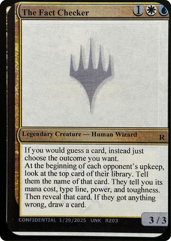 The Fact Checker [Unknown Event] Magic: The Gathering