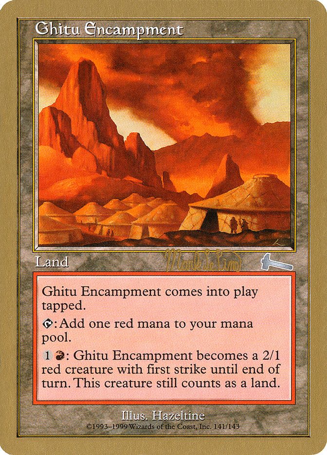 Ghitu Encampment (Mark Le Pine) [World Championship Decks 1999] Magic: The Gathering