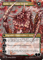 Grist, Voracious Larva // Grist, the Plague Swarm (Borderless) [Modern Horizons 3] Magic: The Gathering
