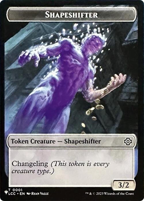Shapeshifter // Cat Double-Sided Token [Secret Lair Drop Series] Magic: The Gathering
