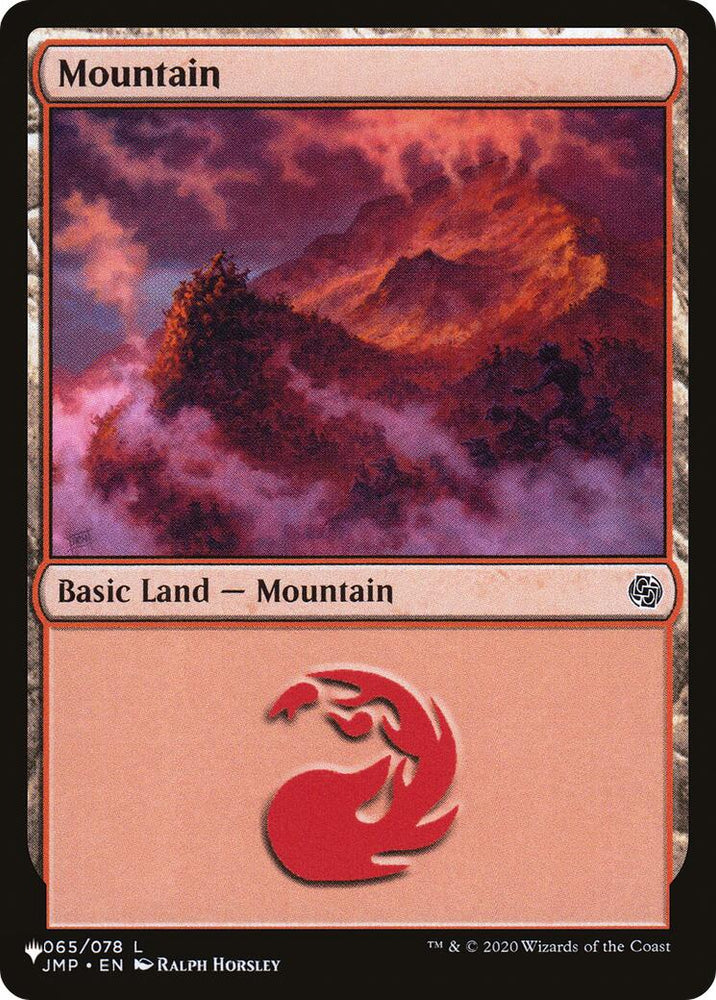 Mountain (065) (JMP) [The List] Magic: The Gathering