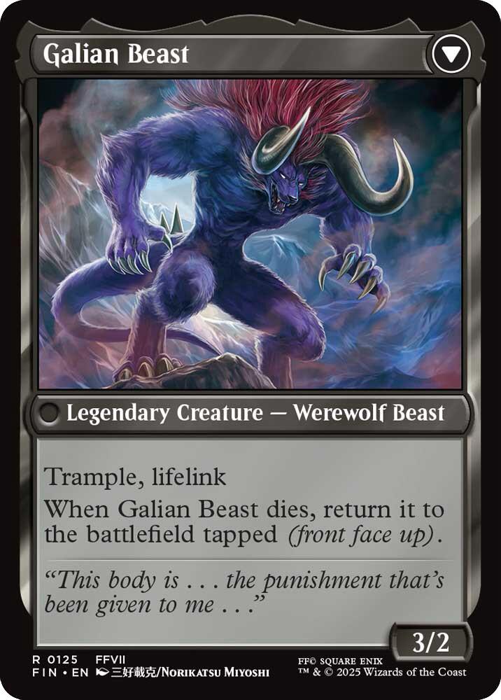 Vincent Valentine // Galian Beast [FINAL FANTASY] Magic: The Gathering