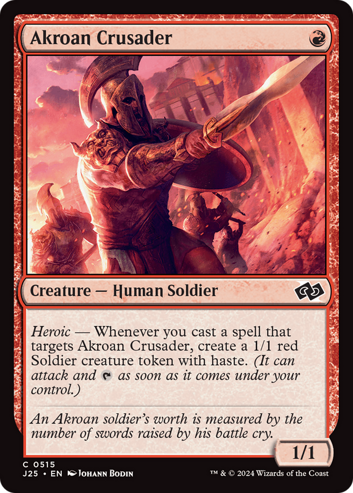 Akroan Crusader [Foundations Jumpstart] Magic: The Gathering
