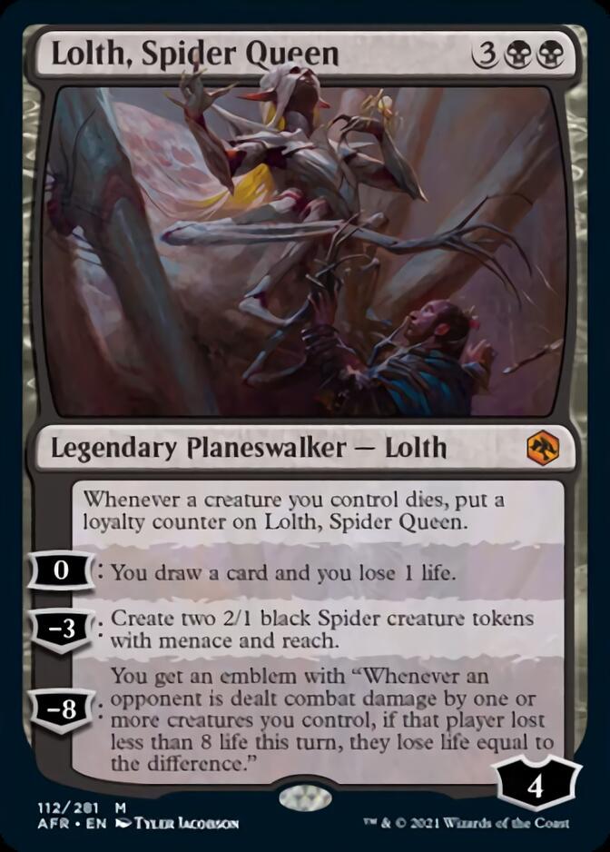 Lolth, Spider Queen [Dungeons & Dragons: Adventures in the Forgotten Realms] Magic: The Gathering