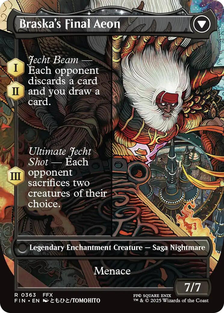 Jecht, Reluctant Guardian // Braska's Final Aeon (Borderless) [FINAL FANTASY] Magic: The Gathering