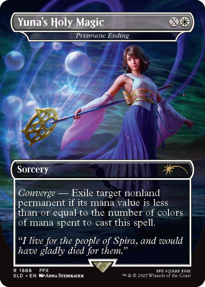 Yuna's Holy Magic - Prismatic Ending [Secret Lair Drop Series] Magic: The Gathering
