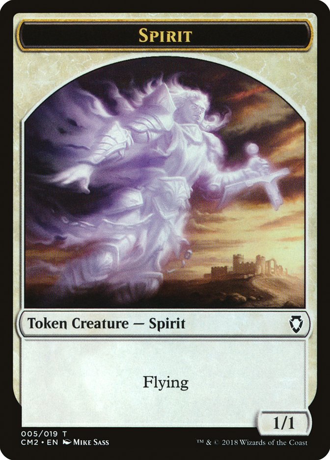 Spirit Token [Commander Anthology Volume II Tokens] Magic: The Gathering