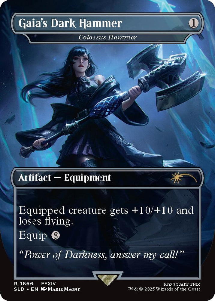 Gaia's Dark Hammer - Colossus Hammer [Secret Lair Drop Series] Magic: The Gathering