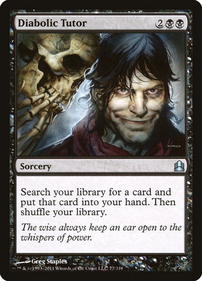 Diabolic Tutor [Commander 2011] Magic: The Gathering