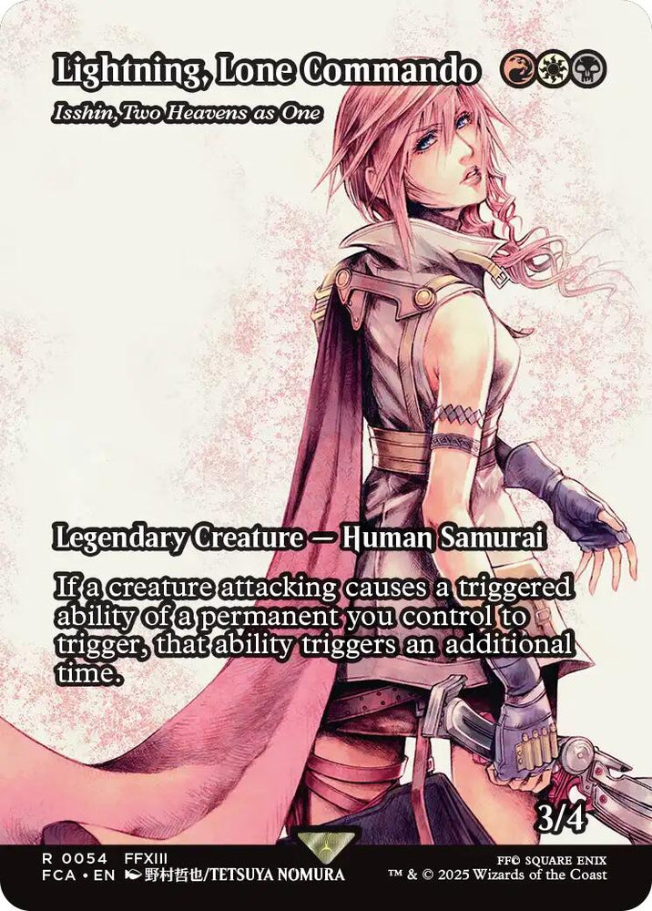 Lightning, Lone Commando - Isshin, Two Heavens as One (Showcase) [FINAL FANTASY : Through the Ages] Magic: The Gathering