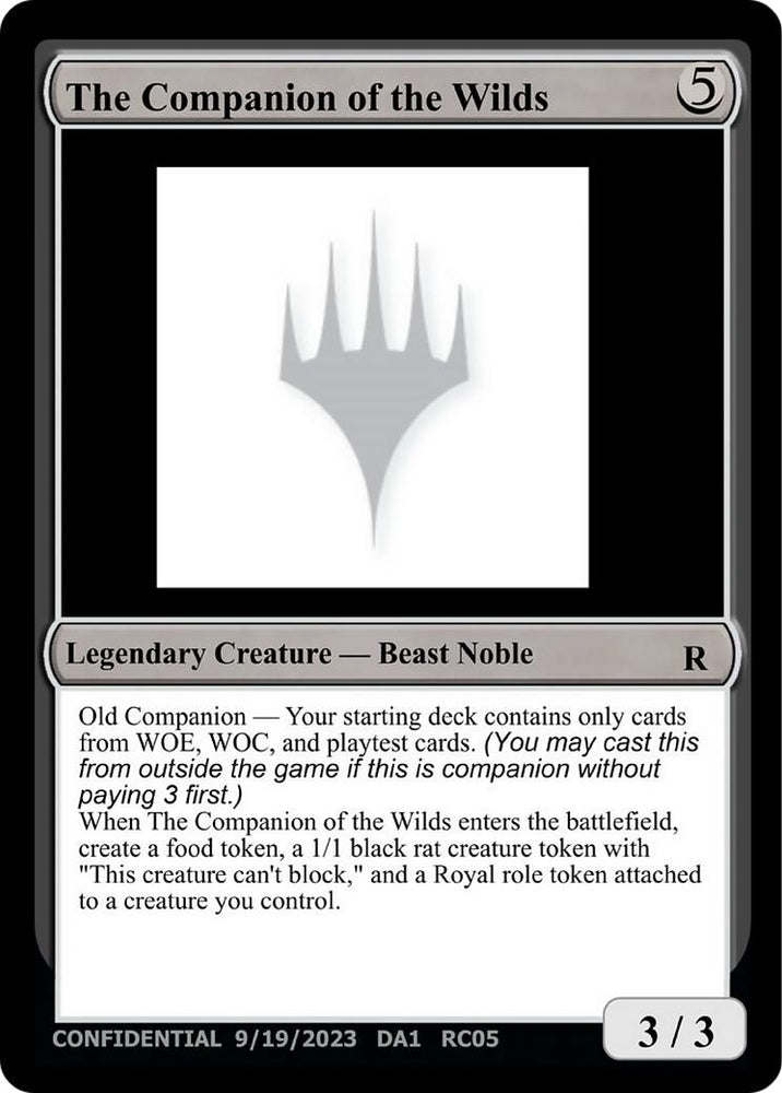 The Companion of the Wilds [Unknown Event] Magic: The Gathering