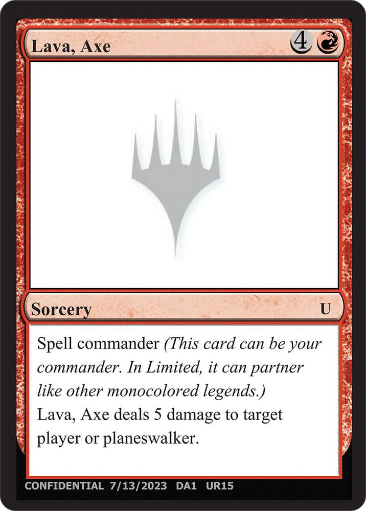 Lava, Axe [Mystery Booster] Magic: The Gathering