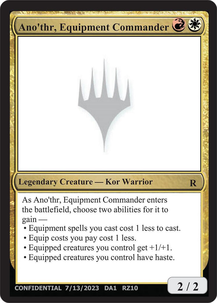 Ano'thr, Equipment Commander [Mystery Booster] Magic: The Gathering