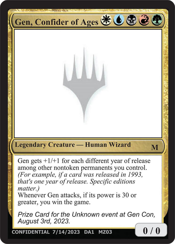Gen, Confider of Ages [Mystery Booster] Magic: The Gathering