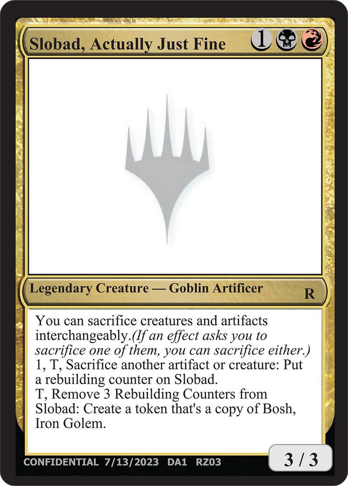Slobad, Actually Just Fine [Mystery Booster] Magic: The Gathering