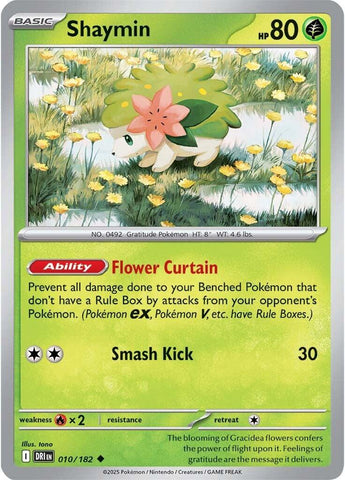 Shaymin (010/182) [Scarlet & Violet: Destined Rivals] - Pokemon Cards For Your TCG Needs! Pokémon