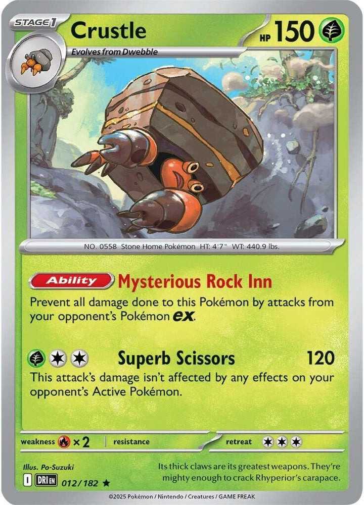 Crustle (012/182) [Scarlet & Violet: Destined Rivals] - Pokemon Cards For Your TCG Needs!