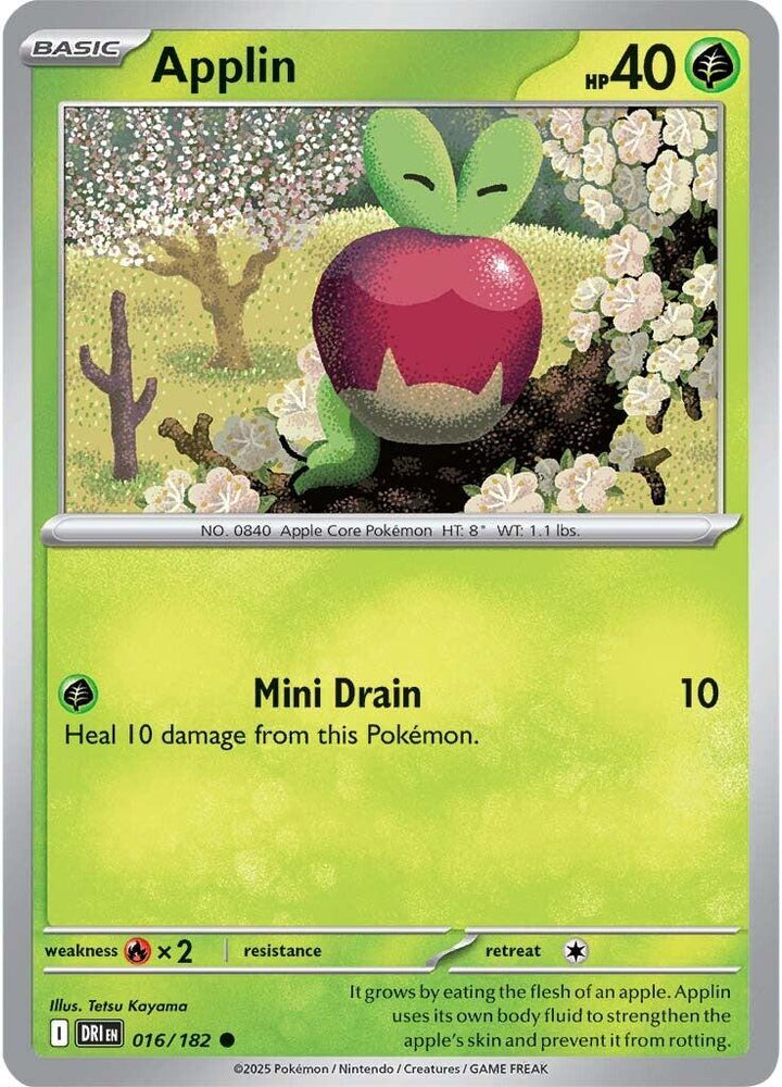 Applin (016/182) [Scarlet & Violet: Destined Rivals] - Pokemon Cards For Your TCG Needs!