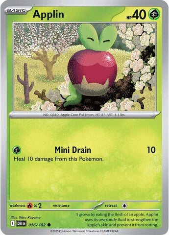 Applin (016/182) [Scarlet & Violet: Destined Rivals] - Pokemon Cards For Your TCG Needs!