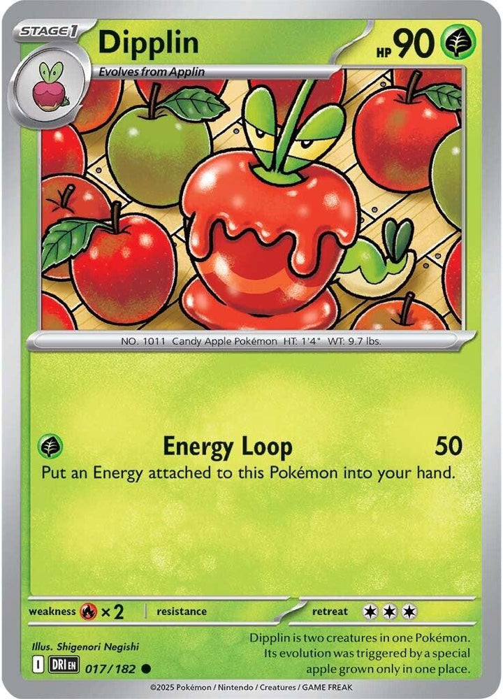 Dipplin (017/182) [Scarlet & Violet: Destined Rivals] - Pokemon Cards For Your TCG Needs! Pokémon