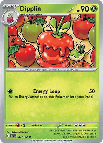 Dipplin (017/182) [Scarlet & Violet: Destined Rivals] - Pokemon Cards For Your TCG Needs! Pokémon