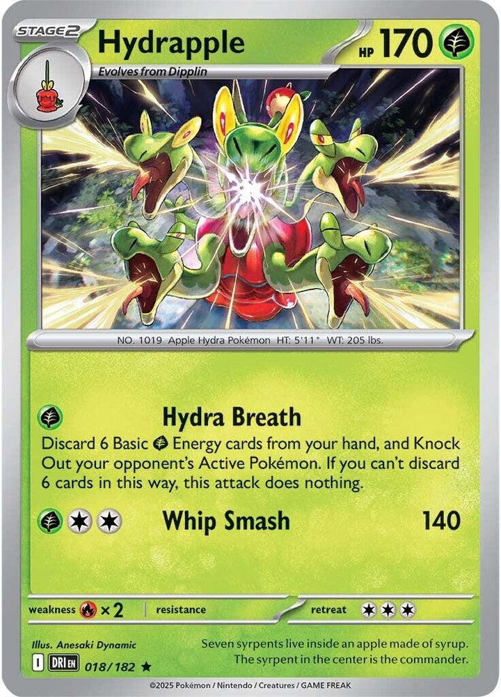 Hydrapple (018/182) [Scarlet & Violet: Destined Rivals] - Pokemon Cards For Your TCG Needs! Pokémon