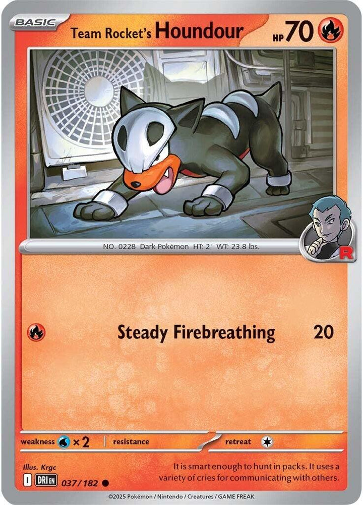 Team Rocket's Houndour (037/182) [Scarlet & Violet: Destined Rivals] - Pokemon Cards For Your TCG Needs!