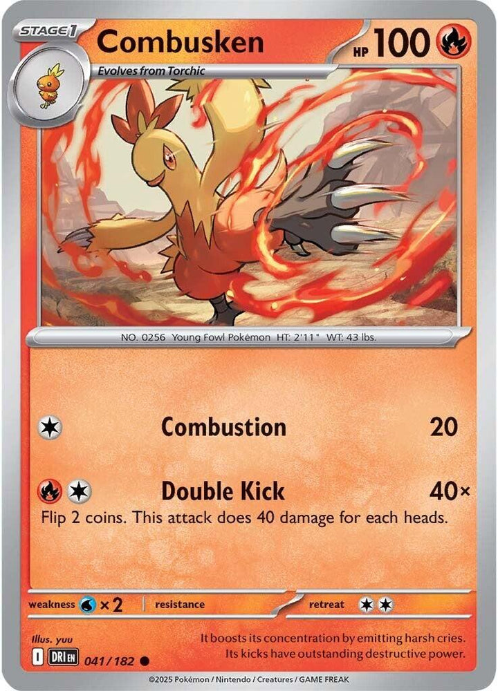 Combusken (041/182) [Scarlet & Violet: Destined Rivals] - Pokemon Cards For Your TCG Needs! Pokémon