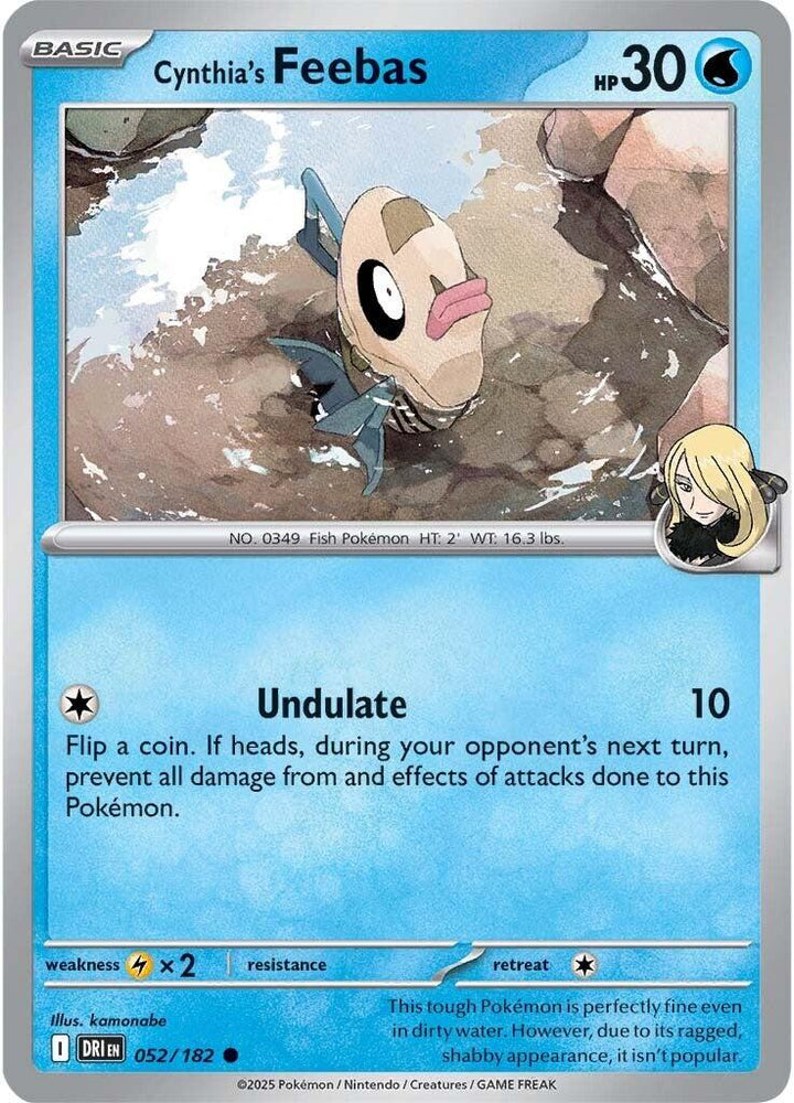 Cynthia's Feebas (052/182) [Scarlet & Violet: Destined Rivals] - Pokemon Cards For Your TCG Needs! Pokémon