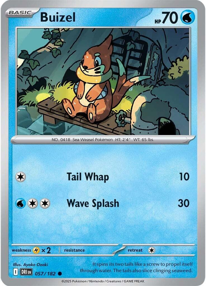 Buizel (057/182) [Scarlet & Violet: Destined Rivals ] - Pokemon Cards For Your TCG Needs! Pokémon