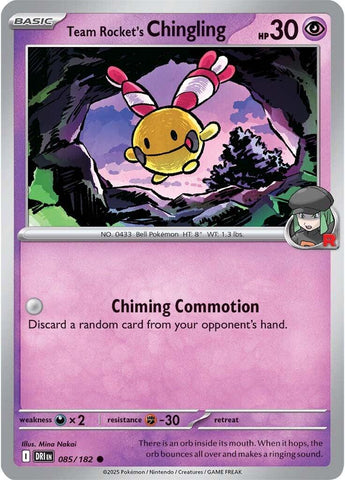Team Rocket's Chingling (085/182) [Scarlet & Violet: Destined Rivals] - Pokemon Cards For Your TCG Needs!
