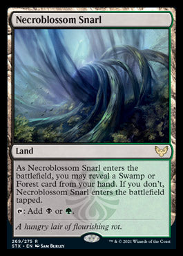 Necroblossom Snarl [Strixhaven: School of Mages] Magic: The Gathering