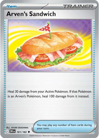 Arven's Sandwich (161/182) [Scarlet & Violet: Destined Rivals] - Pokemon Cards For Your TCG Needs! Pokémon
