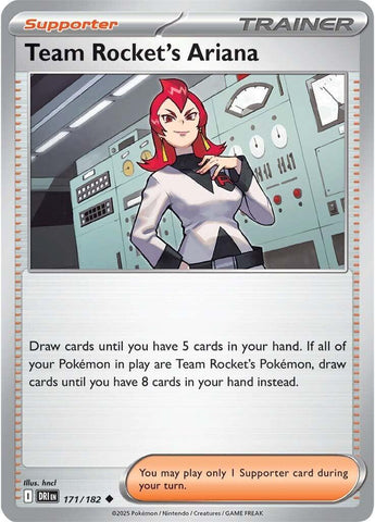 Team Rocket's Ariana (171/182) [Scarlet & Violet: Destined Rivals] - Pokemon Cards For Your TCG Needs! Pokémon