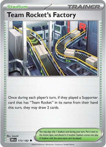 Team Rocket's Factory (173/182) [Scarlet & Violet: Destined Rivals] - Pokemon Cards For Your TCG Needs! Pokémon