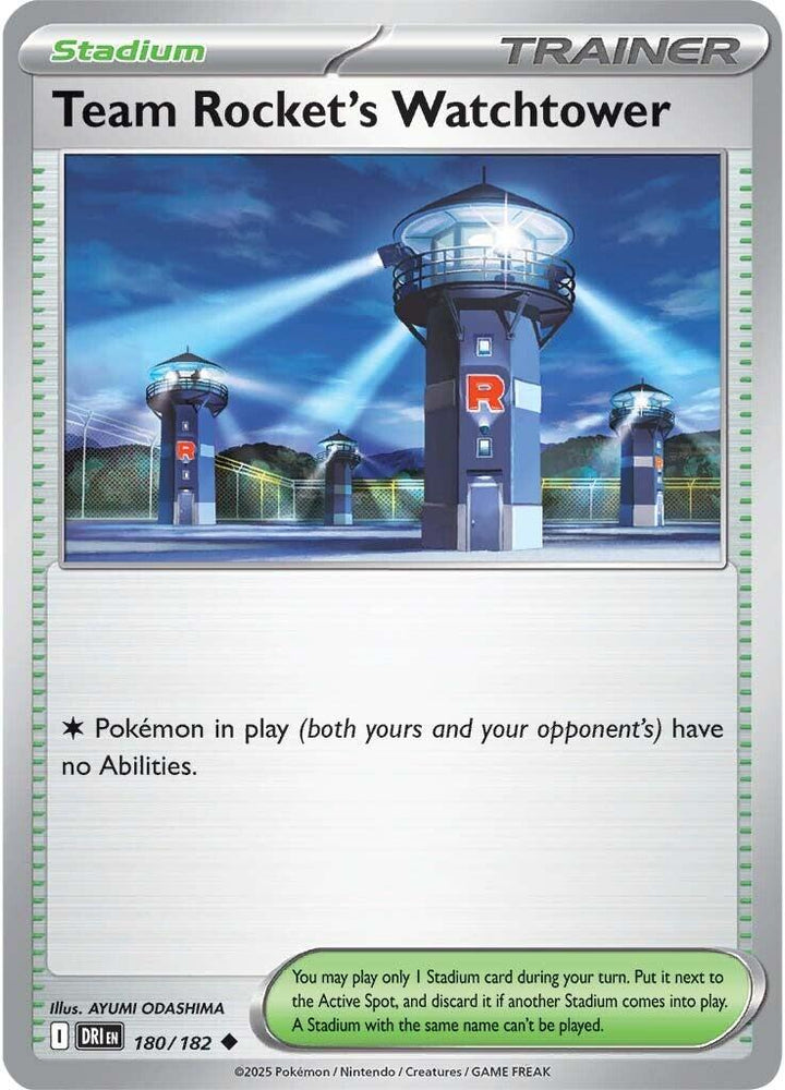 Team Rocket's Watchtower (180/182) [Scarlet & Violet: Destined Rivals] - Pokemon Cards For Your TCG Needs!