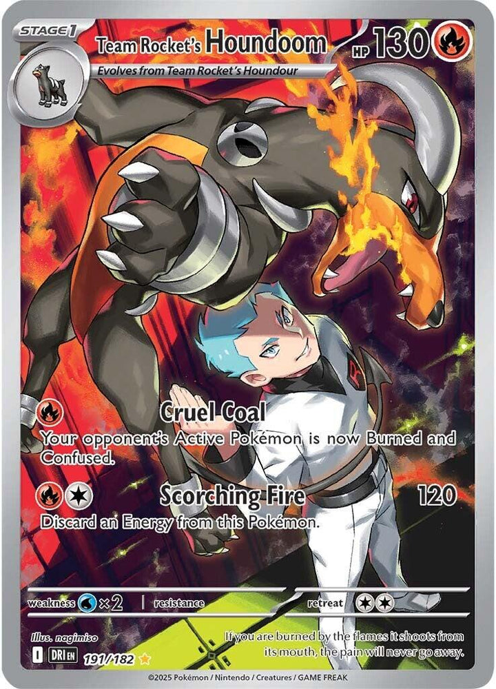 Team Rocket's Houndoom (191/182) [Scarlet & Violet: Destined Rivals] Pokémon