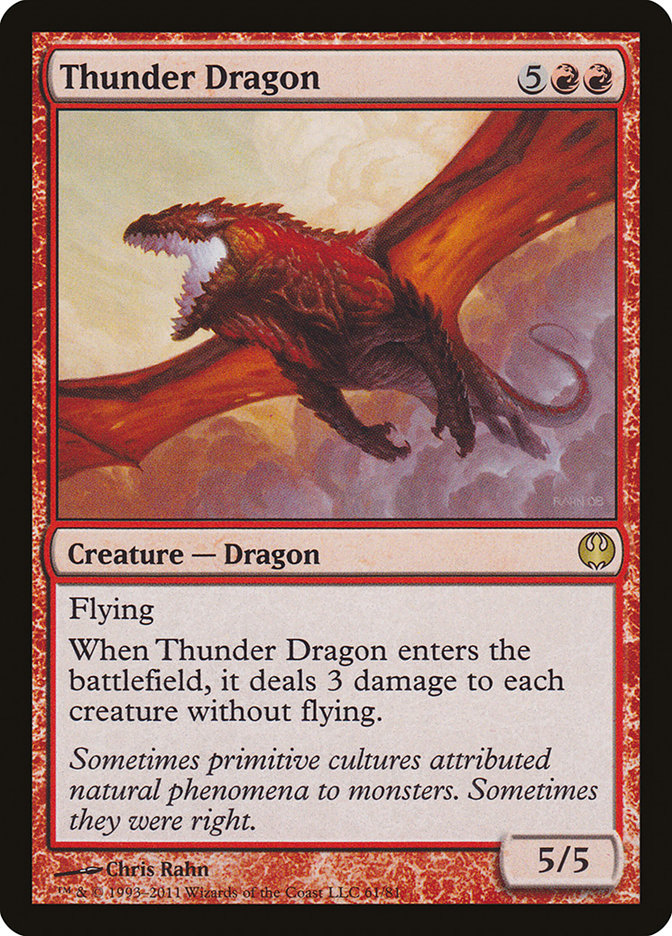 Thunder Dragon [Duel Decks: Knights vs. Dragons] Magic: The Gathering