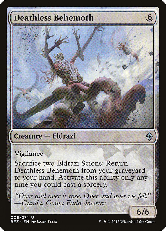 Deathless Behemoth [Battle for Zendikar] Magic: The Gathering