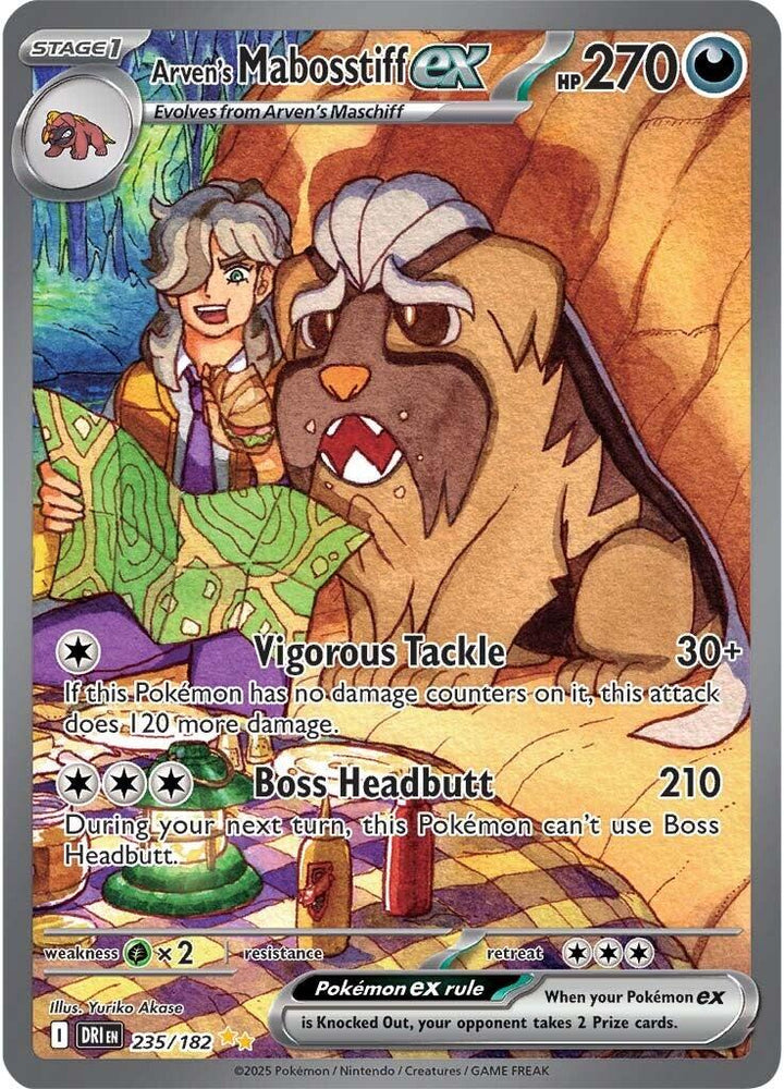 Arven's Mabosstiff ex (235/182) [Scarlet & Violet: Destined Rivals] Pokémon